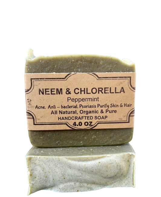 Neem & Chlorella & Peppermint Bar Soap