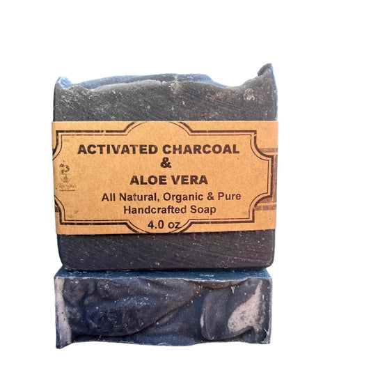 Charcoal & Raw Aloe Vera Bar Soap